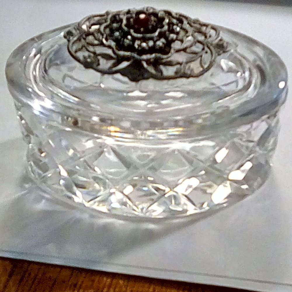 COPY - ROGASKA CUT GLASS TRINKET BOX